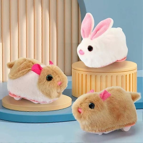 Hamster Løbehjul Legetøj Sjovt Småbørn Krybende Rullekugle Rullende Kat Driller Legetøj pink ball rabbit