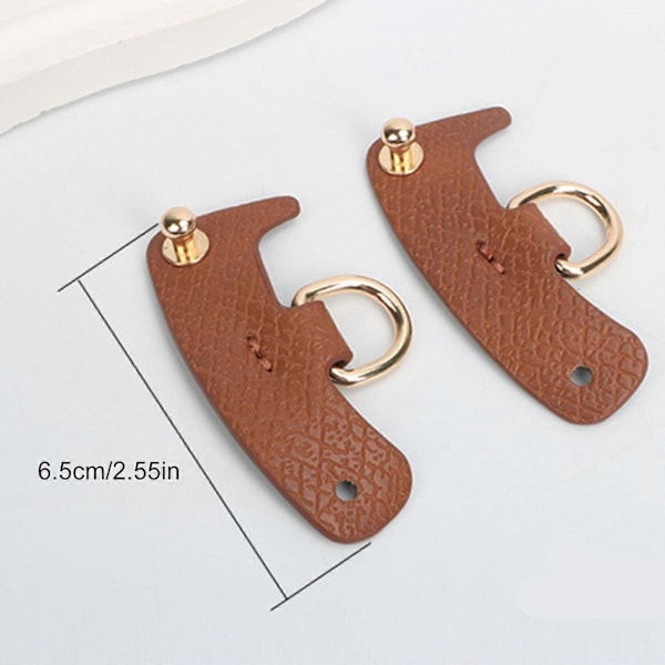 Udskiftelig crossbody taskerem skulderrem PU læder taskerem håndtaskerem justerbar udskiftelig taskerem cognac farve cognac color