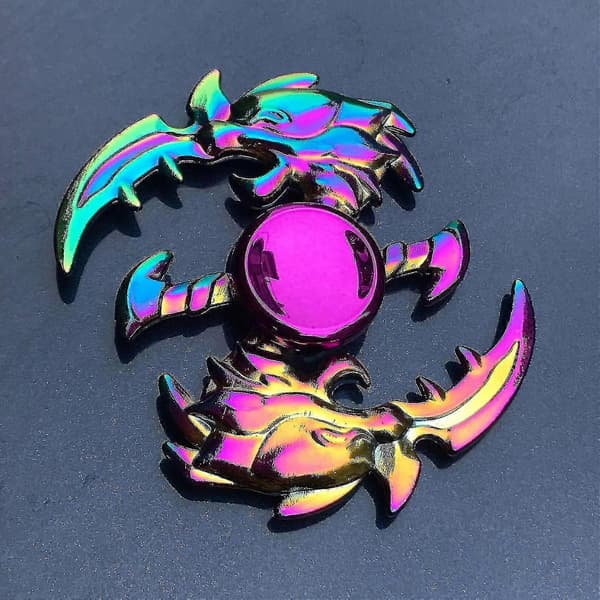Baiminghand Spinner Dekorativ Anti-angst Multi farve Metal Regnbue Fidget Spinner Til Kontor