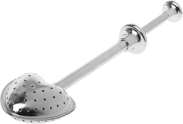 Hjerteformet te-si af rustfrit stål - Yx