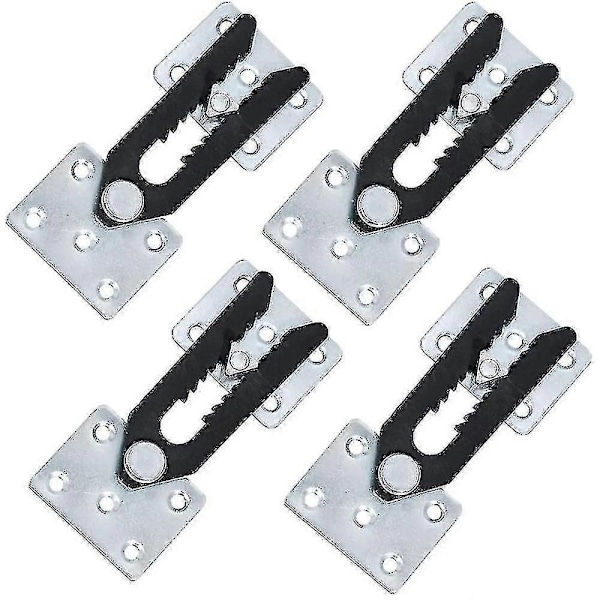 Seksjonskobling for sofa, 4 stk. metall Sofaskjøt Snap Alligator Style Seksjonskobling for sofa Tao