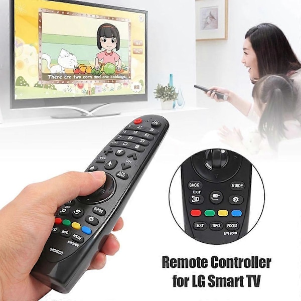 Universal erstatningsfjernkontroll for Smart TV med USB-mottaker Kompatibel -for LG- Magic Remote AN-MR600 AN-MR650 42LF652v