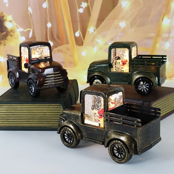 Jul Retro Bil Natlys LED Borddekoration Belysning Jul