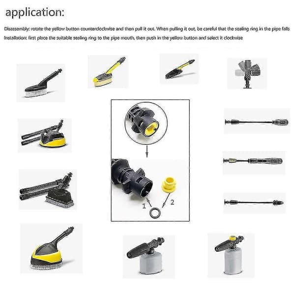 Karcher O-ring Forsegling Kompatibel med K2K3K4K5K6 Lanse Slange Dyse