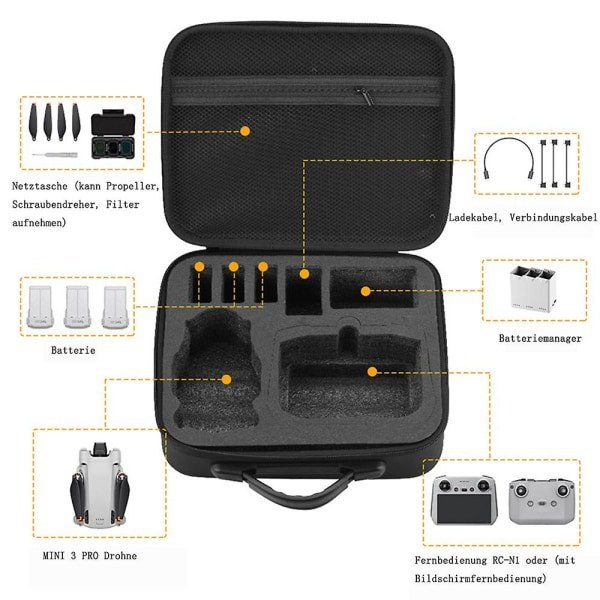 Mini 3 Pro Veske Dji Mini 3 Pro Tilbehør Vanntett Hard Veske