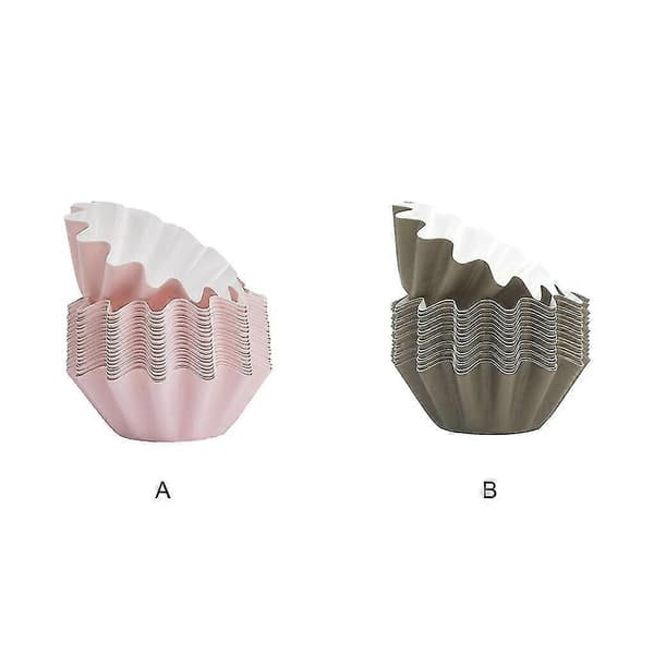 100 Stk. Bageforme Olieret Papir Cupcake Muffin Forme Varmebestandige DIY Forme Husholdningsbageri B -Yx