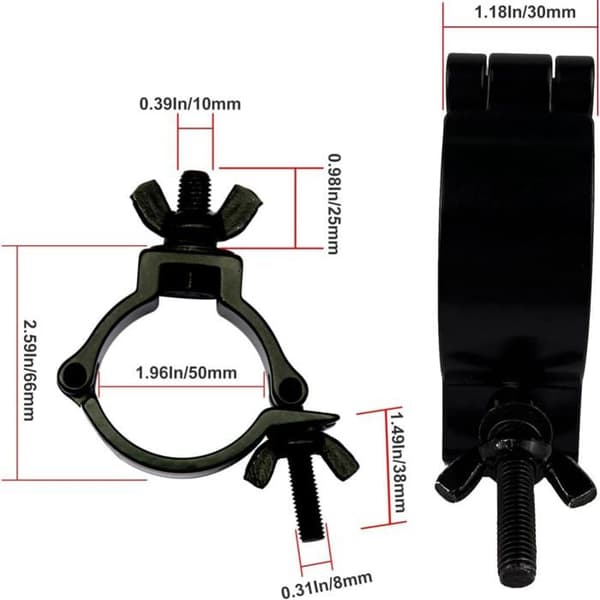 Spaljéfästkrokar - 10 delar - Aluminiumlegering - 100 kg lastkapacitet - Belysning