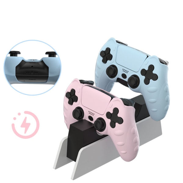PS5-kontroller halkskyddande mjukt cover pink