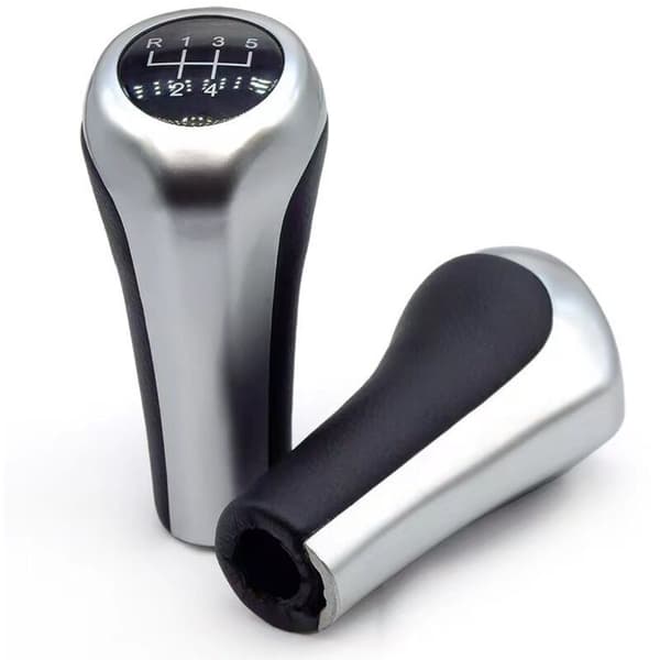 Gearknop kompatibel med BMW 1 3 5 6-serie E30 E32 E34 E36 E38 E39 E46 E53 E60 E61 E63 E81 E82 E83 E84 E87 E90 E91 E92 X1 X3 X5 - Hvid
