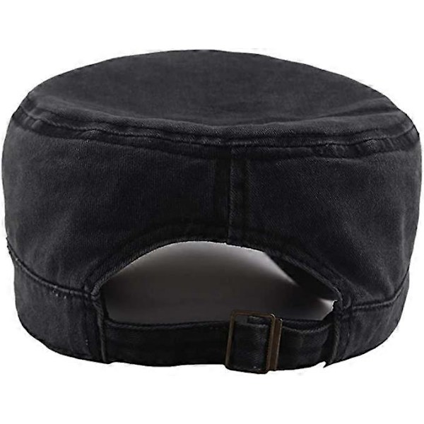Unisex Vintage Militær Hærhue Justerbar Baseball Cap Grå black