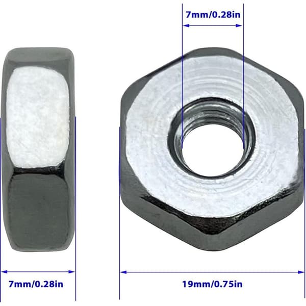 Sett med 5 erstatningsmuttere for Stihl MS240 MS260 MS270 MS280 MS290 MS310 MS390 MS340 MS360 MS360C MS440 MS460 MS640 MS650 MS660 Motorsag