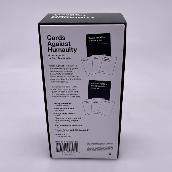 Kort mot mänsklighet LLC. Brädspel Cards Against Humanity US American version