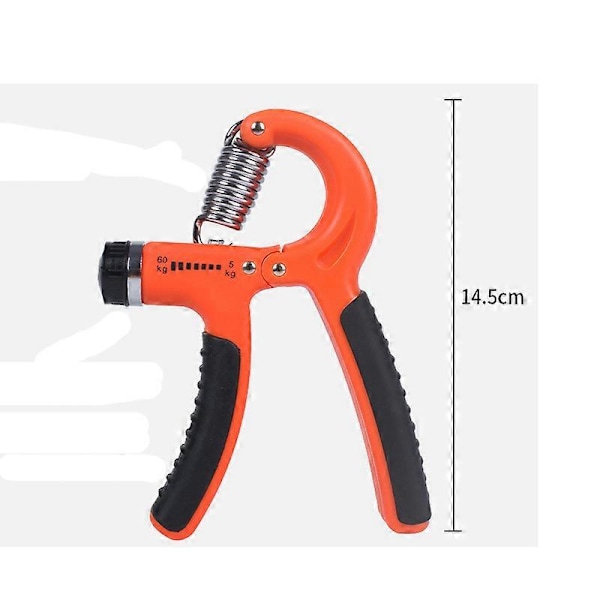 Håndgrebstræner justerbar håndgrebstræner underarm håndledstræner gribeenhed Orange