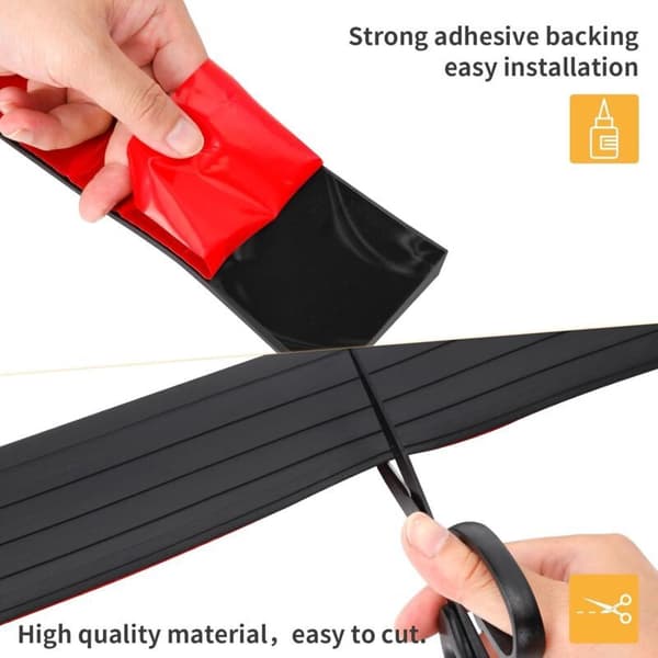 Selvklebende dørterskelramper i gummi, rullestoltilpassede dørramper, gummiterskel