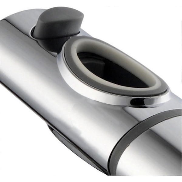Duschfäste, Duschstångsglidare, Ersättningsfäste för Handdusch Speciellt för Oval Glidstång Höjdjusterbar Sprayhållare på Stång 32x17mm