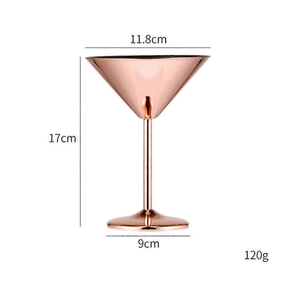 4st Koppar Martini Glas Underbara Hammrade Koppar Martini Bägare Glas för Bar Martini Gimlet Pisco Sour