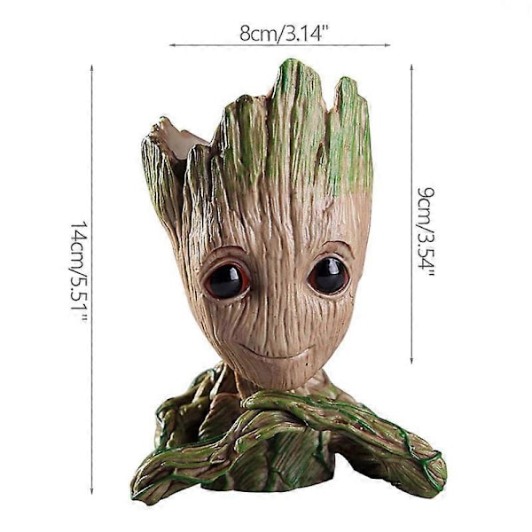 Työpöydän koriste-esine Groot kukkaruukut Koti Puutarha Ruukut Istutuslaatikot Mini Tree Man hahmo Auton riipus Lasten lahjat 3