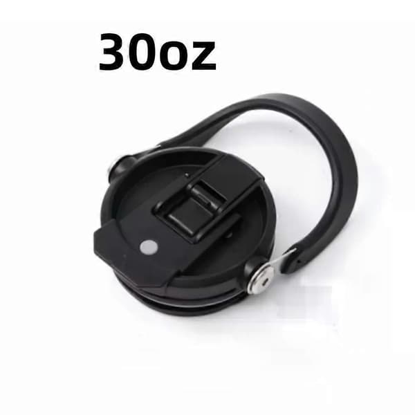 Tätande flasklock ersättningslock för Stanley 40/30 oz resistenta tumlarlock spillsäkert kopplock vattenflasklock Black-30oz 2pcs