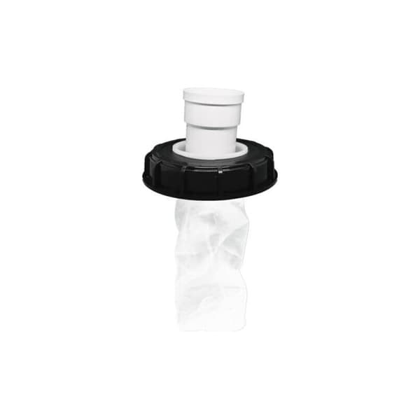 IBC lågfilter - Regnvandsfilter - Vaskbar nylon - Med låg - 165 mm - 245 mm - Vandfilter - Tilbehør til regnvandstank (165 mm, vertikal)