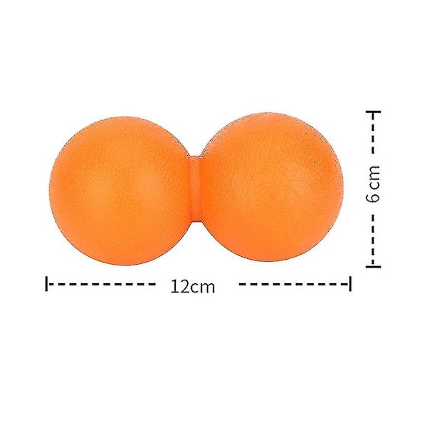 Maapähkinähierontapallo, hierontapallot myofaskiaaliseen vapautukseen, triggerpistehoitoon, lihaskipuihin Orange