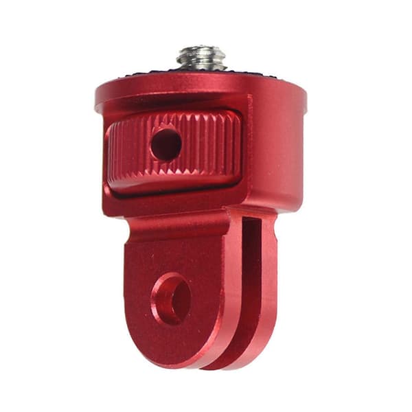 För Tripod Mount Adapter 1/4 Skruv För Insta-360 Hero Action Camera Red Color