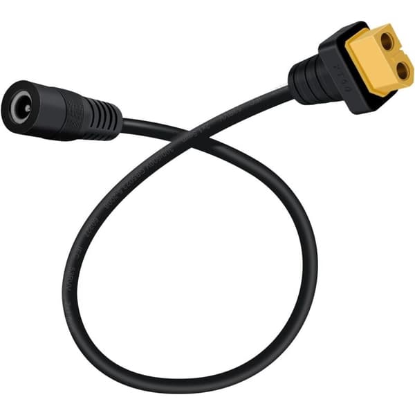 XT60 til DC 5.5x25mm kontakt DC til XT60 adapterkabel for TS100, solcellelading 30cm (DC hunn til XT60 hunn)