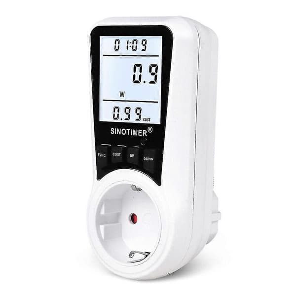 Smart Plug-in Energiovervåker Strømmåler Strømforbruk Overvåkingskontakt 16a