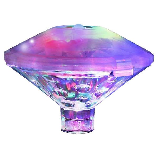 Undervanns badebelysning, vanntett LED-bassenglampe med 7 lysmoduser