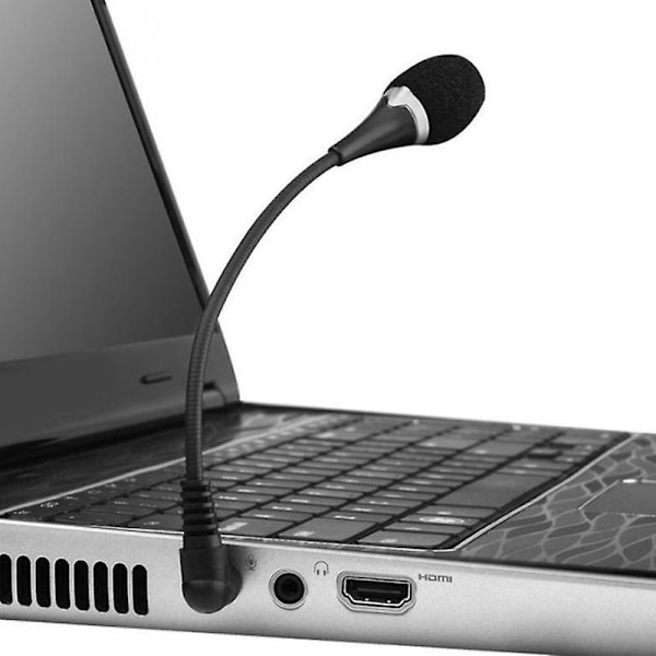 3,5 mm Jack Mini Mikrofon Trådløs Mikrofon Til Pc Bærbar Notebook Tablet Lyd Ekstern Mic Fleksibel Stativ Støjreducerende