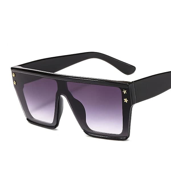 Solglasögon Mode Solglasögon Helbåge Design Trendiga Fyrkantiga Par Solglasögon C7 leopardram