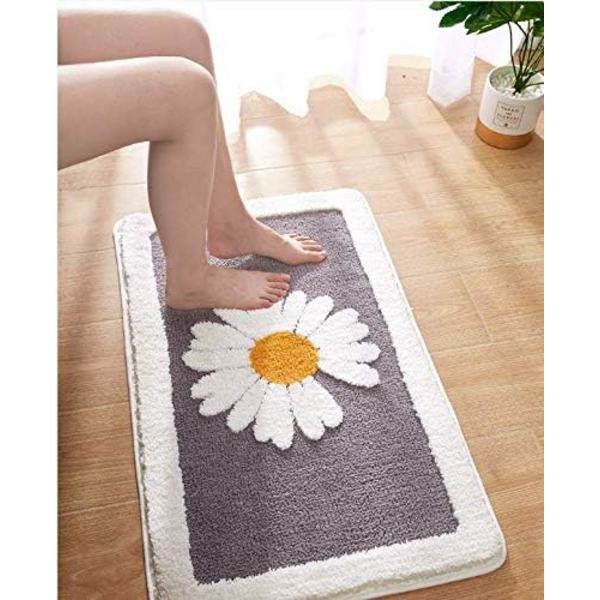 Tjock Badrumsmatta Absorberande Ultra Mjuk Matta Fluffig Mikrofiber Sängmatta Golvmatta, 45x65cm