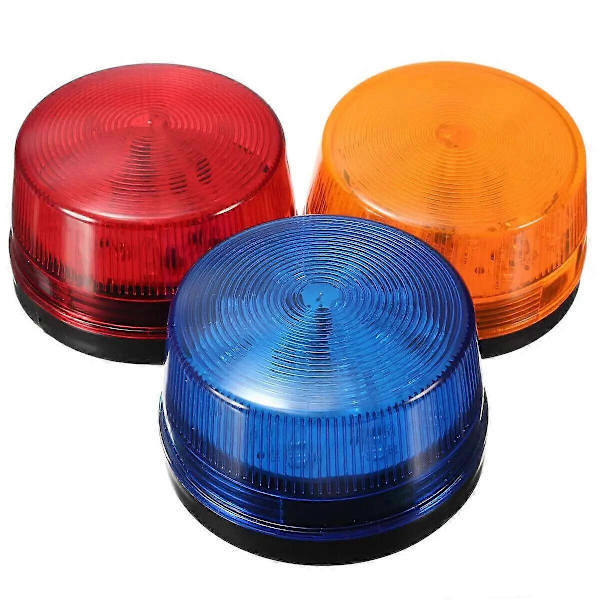 12V LED Strobelys Nødlys - Blå