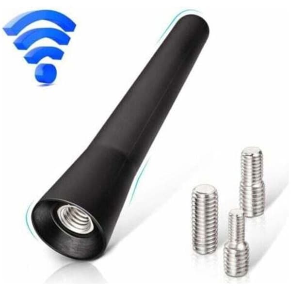 FM/DAB Bilantenne, 6,5 cm Kort Mini Bilradioantenne med Kraftfuld FM/AM/DAB Modtagelse