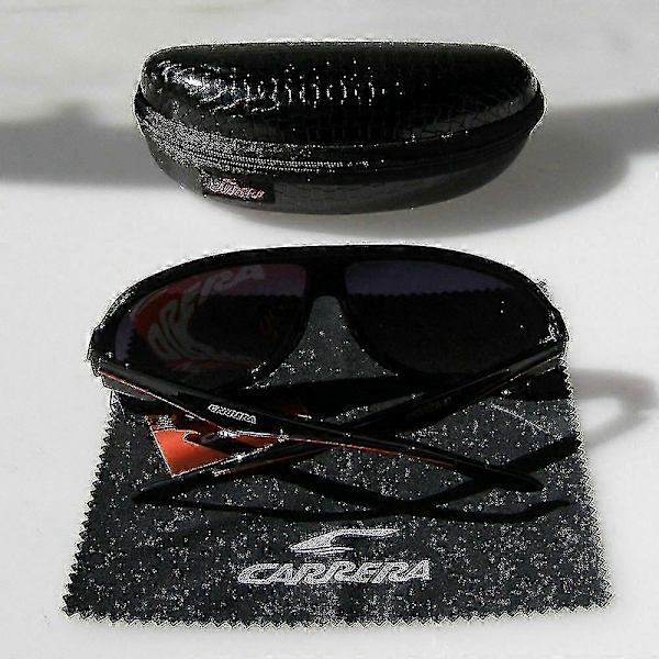 Solglasögon för män Mode Carrera Ruthenium Pilot Gradient Lins Glasögon+box Red Black