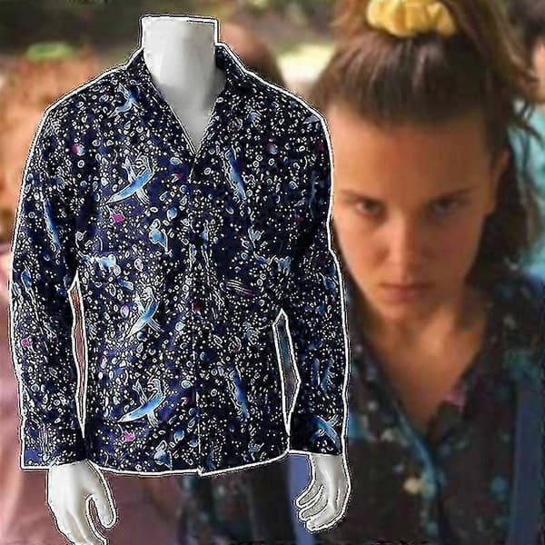 Eleven Kostym Stranger Things 3 Långärmad T-shirt Klänning Tryckta Toppar A S