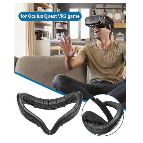 Udskiftning til Oculus Quest 2 VR-tilbehør Udskiftningsansigtsmaske Lysblokerende Vaskbar Ansigtsplade