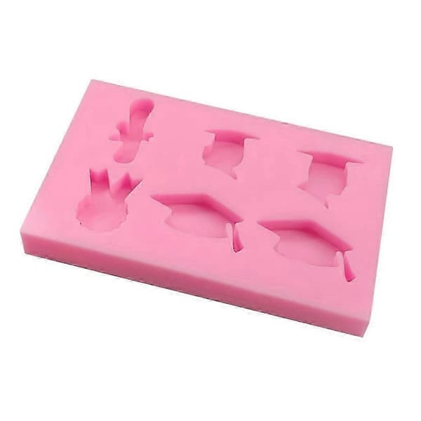 3D Dimittendhue Fondantform DIY Bageværktøj til Kiks & Kager