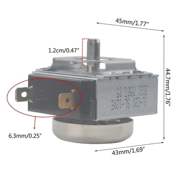 120 Minutters Timerbryter Mekanisk Timer For Ovn Steamer Komfyr Tilbehør