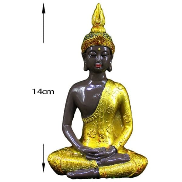 Stor Thailand Statue Håndlavet Harpiks Statue Hindu Buddhistisk Meditationsfigur