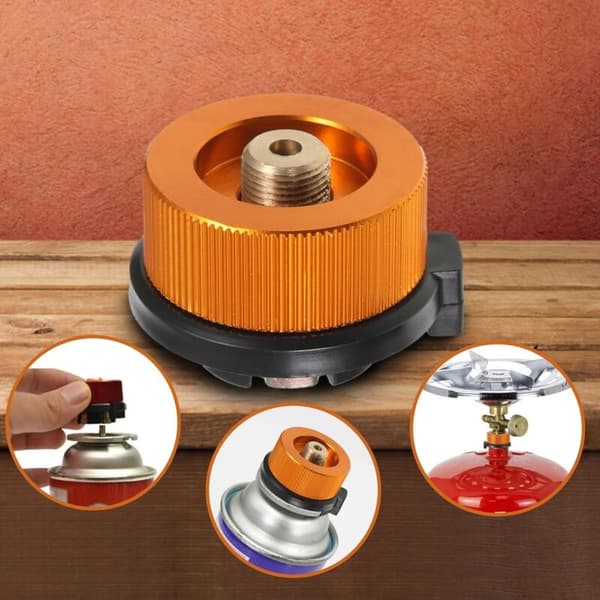 2 stk. gaspatronadapter, BBQ grillhane-patronadapter, ventilpatronadapter