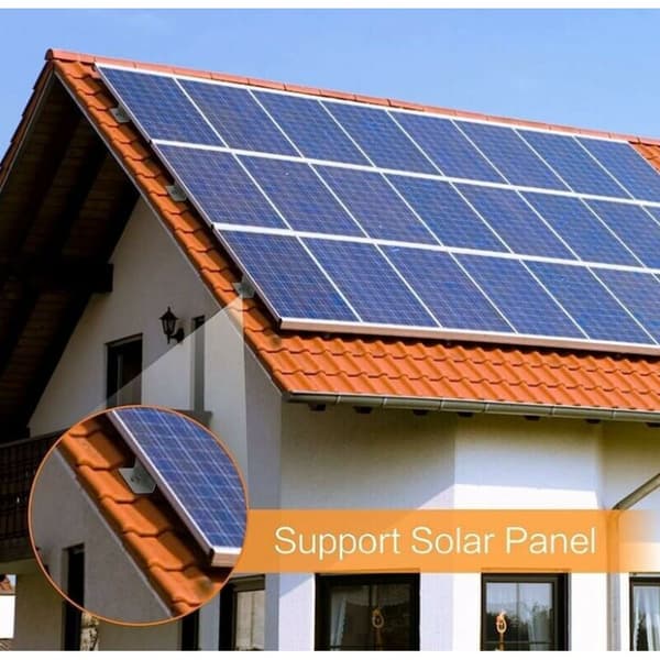 Z-formet solcellepanel, 8-delt aluminium solcellepanel monteringsbrakett egnet for bobiltak