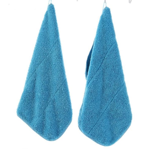 (25 x 30 cm) Ripustuspyyhe Koralli Mikrokuitufleece Light blue