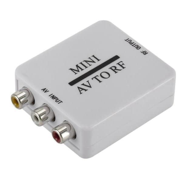 RCA/A/V komposit videokabel til RF/koaksial/koaksial konverter kompatibel modulator TV