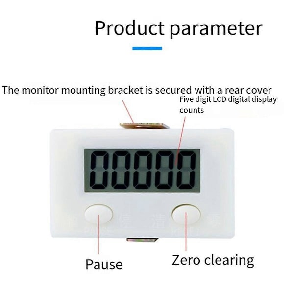 Elektronisk Digital 5-siffrig Räknare Proximity Industriell Sensor Switch Punch Räknare Automatisk Induktionsräknare