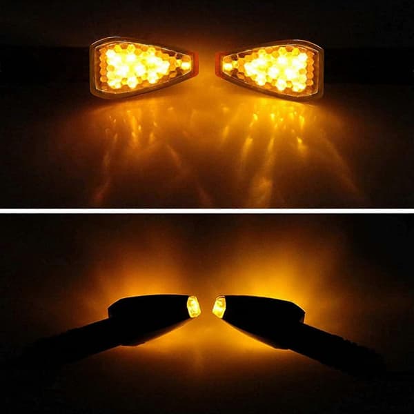 Motorcykel Blinklys - 4 Stk. Flydende Blinklys - 14 LED 12v Motorcykel Blink
