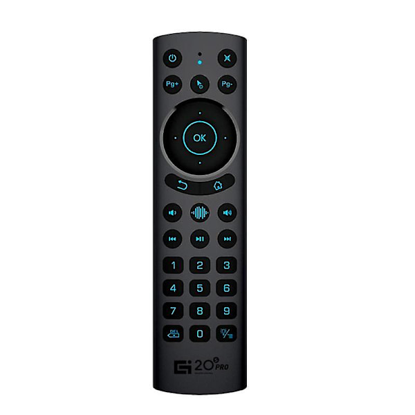 G20S PRO BT5.0 2.4G Trådlös Smart Röst Air Mouse Gyroskop IR-inlärning Bakgrundsbelyst Fjärrkontroll för