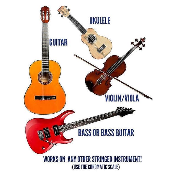 Gitarrstämmare Clip On Stämmare för Elektriska Akustiska Gitarrer Bas Kromatisk Violin Bästsäljare B