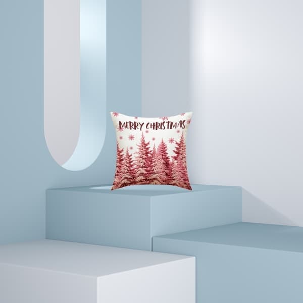 Jul putevar 45*45cm Gård Juledekorasjon God Jul Feriedekorasjon Hjem Sofaputeboks