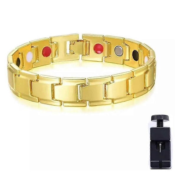 Copper Pulse Prostate Wellness Armbånd, Magnetisk Armbånd Forbedrer Blodcirkulationen gold