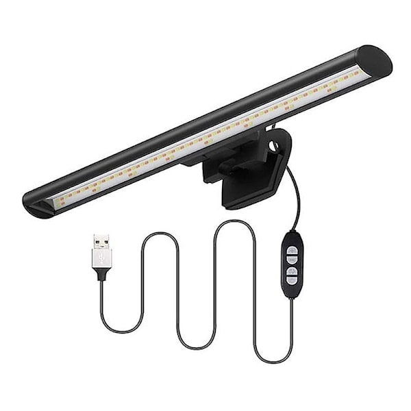 33/50 cm LED-skrivbordslampa Dimbar för datorskärm Ljusremsa USB Läslampa PC-monitor
